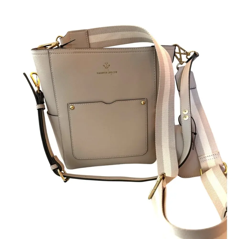 Nanette Lepore Leather Crossbody Tote Adjustable Strap Mini Pouch $148